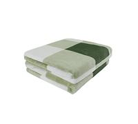 PiccoCasa Couverture polaire en flanelle pour animal domestique - Couverture de canapé-lit - Couverture pour chien ou chat de petite taille - 76,2 x 101,6 cm - Vert et blanc