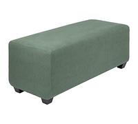 PiccoCasa Housse de Pouf très Extensible avec Ourlet élastique - Housse de Tabouret de Rangement en Tissu Jacquard Doux à Petits Carreaux - Housse de Tabouret de Rangement rectangulaire - Asperges -