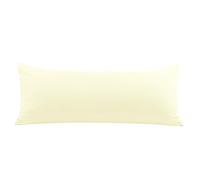 PiccoCasa Taie de Traversin Housse de Traversin Taie d'oreiller Fermeture éclair en Microfibre Brossée Beige 51cmx140cm