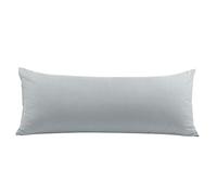 PiccoCasa Taie de Traversin Housse de Traversin Taie d'oreiller Fermeture éclair en Microfibre Brossée Gris Clair 51cmx140cm