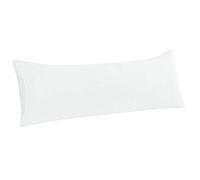 PiccoCasa Taie Oreiller Taie de Traversin Housse de Coussin Corps avec Fermeture d'Enveloppe pour Oreiller Long Traversin Corps en Microfibre Souple Blanc 51cmx140cm