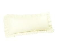 PiccoCasa Taies d'oreiller de Corps à Volants, Housses de Coussin Douces et Respirantes avec Fermeture d'enveloppe, Ourlet de 10,2 cm, taie d'oreiller Longue en Microfibre 50,8 x 121,9 cm, crème