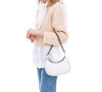 Piccola Lala Sac Bandoulière, Femme, d'épaule Women's, Blanc, 12x23x6 Cm