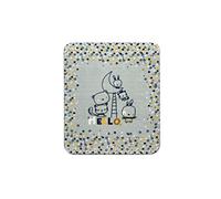 Piccola maison 65011 - Couverture, 110 x 140 cm, couleur moutarde et gris