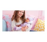 Bayer Design - 94694 - Poupon - Piccolina Magic Eyes Avec Accessoires - Sons De Bébé + Il Bouge Sa Bouche Pour Téter - 46 Cm