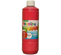 PICCOLINO Hobby Paint - Couleur peinture acrylique brillante - flacon de 500ml, Rouge primaire