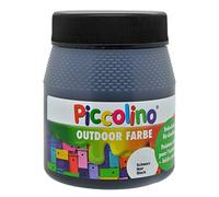 PICCOLINO Peinture déco Outdoor Noir 250ml - Peinture acrylique pour l'extérieur - Loisirs créatifs