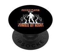 Piccolo Player by Day Zombie by Night Musique d'halloween Amusante PopSockets PopGrip Adhésif
