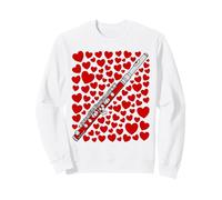Piccolo Valentines Musicien à Vent Mariage Sweatshirt