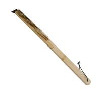 Pice à pizza | Pizza de nettoyage de pierre avec câble en acier inoxydable grattoir | Outil de nettoyage pour four à pizza portable en plein air 22,2 pouces