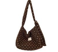 Piceioep à bandoulière en fourrure imprimé cœur, fourre-tout à bandoulière avec sangle réglable, sacs à bandoulière en fourrure d ' hiver