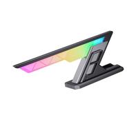 Piceioep Accessoire de boîtier d'ordinateur haut de gamme avec effets de lumière ARGB et support GPU de 125 mm de hauteur avec base