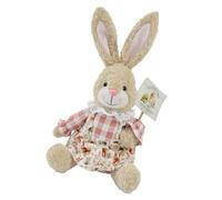 Piceioep Belle Statue de Lapins Assis en Polyester Robuste, Ornement de Plan de Travail de célébration, idéal pour la terrasse annuelle de la Maison, Chambre d ' Enfant, Lapins de Pâques