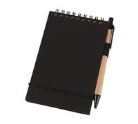 Piceioep Bloc-notes à reliure à double bobine non lignée de 50 feuilles avec fermeture à sangle élastique pour la prise de notes des étudiants, carnet de poche de 3 x 4, 5 pouces