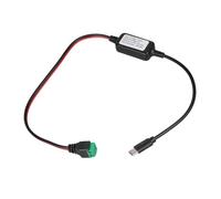 Piceioep Câble de Chargement mâle 2 Broches Type C, abaisseur de 12V 24V à 5V 3A pour l ' électronique et Les Gadgets, Module de Chargement USB C