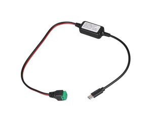 Piceioep Câble de Chargement mâle 2 Broches Type C, abaisseur de 12V 24V à 5V 3A pour l ' électronique et Les Gadgets, Module de Chargement USB C