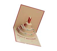 Piceioep Carte d ' anniversaire unique fabriquée à la main avec un beau design de gâteau, carte de vœux en ', cartes de vacances élégantes, anniversaire de somptuosité