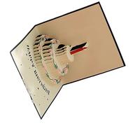 Piceioep Carte d ' anniversaire unique fabriquée à la main avec un beau design de gâteau, carte de vœux en ', cartes de vacances élégantes, anniversaire de somptuosité