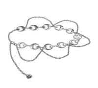 Piceioep Chaîne de taille avec pendentif lunes et étoiles, bijoux de corps, convient femmes élégantes, améliorant le Look avec des robes, chaîne de taille élégante