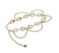 Piceioep Chaîne de taille avec pendentif lunes et étoiles, bijoux de corps, convient femmes élégantes, améliorant le Look avec des robes, chaîne de taille élégante
