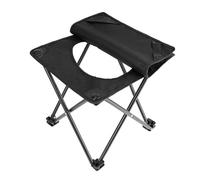 Piceioep Chaise de Toilette Portable Pliable pour Le Camping et la randonnée, construite en Acier Carbone Solide, dotée d ' Un Dessus Facile à Nettoyer et Pliable