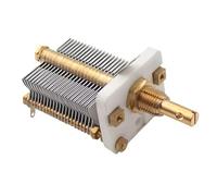 Piceioep Condenseur Variable à Perte d ' air Minimale Valeur de requête élevée Sensibilité renforcée avec étendue de réglage de 270pF pour récepteurs et générateurs Bronze céramique