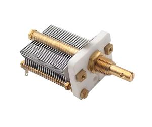 Piceioep Condenseur Variable à Perte d ' air Minimale Valeur de requête élevée Sensibilité renforcée avec étendue de réglage de 270pF pour récepteurs et générateurs Bronze céramique