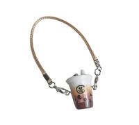 Piceioep Ensemble de breloques en résine en forme de tasse de thé - Accessoire artisanal - Pendentif pour porte-clés, sacs, fabrication de bijoux en résine violette, taille unique, Comme décrit, Comme