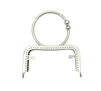 Piceioep Fermoir de multifonctionnel en forme de O de 12.5Cm, cadre de à la mode pour sacs et projets d ' accessoires élégants, cadre de en fer