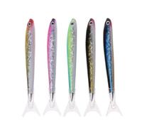 Piceioep Joli poisson avec capuchon de, à bille de poche, encre bleue/noire, décompression, écriture pour, étudiants, adultes, stylos noirs