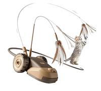 Piceioep Jouet de Jeu Intelligent pour Chat, avec télécommande, Conception de Souris, Mouvement irrégulier, évite Les Obstacles pour la Stimulation mentale, Jouet de