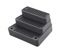 Piceioep Le Plan en Couches du Tapis Poubelle Smart à 3 Rangs minimise Le de l ' ABS Permanent, Face antidérapante, Assemblage Facile, Moderne pour Plusieurs résidences Puss, ABS élevé