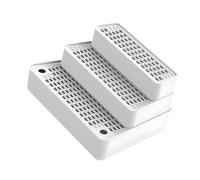Piceioep Le Plan en Couches du Tapis Poubelle Smart à 3 Rangs minimise Le de l ' ABS Permanent, Face antidérapante, Assemblage Facile, Moderne pour Plusieurs résidences Puss, ABS élevé