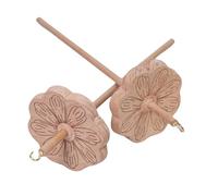 Piceioep Lot de 2 spindles à main en bois pour les amateurs de tissage du bois