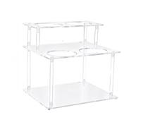 Piceioep Organisateurs acryliques à 2 Niveaux pour Bouteilles de café et Autres Bouteilles, Solution de Rangement de Cuisine, de Cuisine
