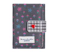 Piceioep Pochettes en Cuir PU à Main à Trois Volets Compact Carte de crédit d ' Argent Dames à Main d ' Argent