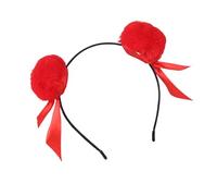 Piceioep Populaire Necha Buns Hairhoop avec pompons en fourrure Bowknot Hair Buns Bandeau/Hairtie pour femmes et filles Accessoires de cosplay