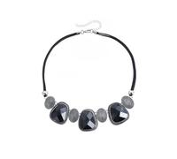 Piceioep Styles Bijoux noirs Collier de déclaration Chaîne de pull Accessoire de déclaration avec cordon de velours confortable Collier antique en détresse