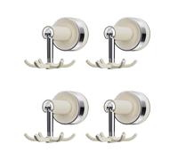 Piceioep Supports muraux adhésifs à 6 bras rotatifs avec ventouse puissante, support rotatif pour décoration d'intérieur, crochet à ventouse pour zones humides