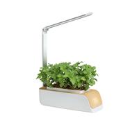 Piceioep Système d'arrosage automatique intelligent pour la maison - Lampe réglable avec cycle d'éclairage automatique de 16 h et double sol hydroponique spectre complet jardinage intérieur
