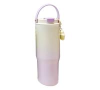 Piceioep Tasse thermique bicolore scellée sous vide, option 20Cm 24.50Cm, ustensiles de de cuisine anti-fuite pour café thé utilisation en extérieur tasse de voyage de capacité