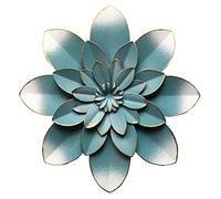 Picfarce Décoration murale en métal bleu à suspendre pour intérieur, chambre à coucher, salon, bureau, extérieur, jardin, terrasse - 24,1 cm
