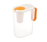 Pichet à boisson de 2 l avec couvercle - Clear Getry - Serveur à thé glacé | Conteneur à grande capacité - Outil de service durable - Kit de service pour la cuisine - Utilisation pour le jus de la