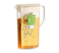 Pichet à boisson - Infuseur à eau de 2 l | Bouilloire à thé glacé avec couvercle | Serveur de boissons chaudes et froides | Outil de cuisine avec filtre intégré pour infuser des fruits ou pour des
