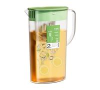 Pichet à boisson - Infuseur à eau de 2 l | Bouilloire à thé glacé avec couvercle | Serveur de boissons chaudes et froides | Outil de cuisine avec filtre intégré pour infuser des fruits ou pour des