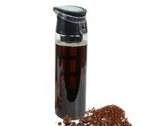 Pichet à café à froid, 550 ml, carafe anti-fuite avec couvercle hermétique, tasse de voyage pour le sport, les voyages, la randonnée, le camping, cartouche de grande capacité que vous voudrez manger