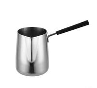 Pichet à café en acier inoxydable avec poignée ergonomique et bec verseur lisse pour un versement contrôlé et de multiples applications (1000 ml)