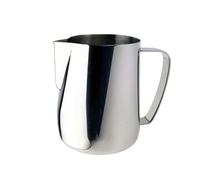 Pichet à café et lait en acier inoxydable, 2 pièces, tasse mousse, pichet fleurs, mousseur, outil de Pour Latte(Silver,600ml)