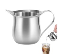 Pichet à crème - petit verseur à lait en porcelaine, petit pot à crème de café | Pichet à sirop en acier inoxydable de 90 ml avec bec, cruche à crème douce pour goûter, cruche à crème gracieuse