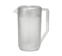 Pichet à Eau, 2400ML | Échelle Mesure Graduée, Pichet avec Couvercle, Résistant contre Chocs, pour Café, Familles, Professionnels